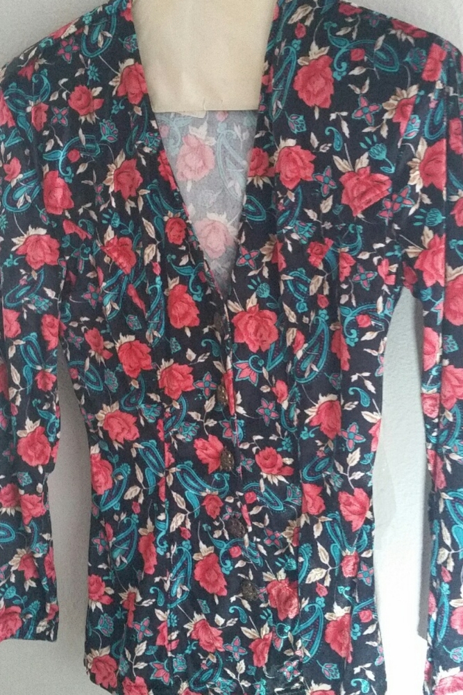 Vintage velvet top from the 80s